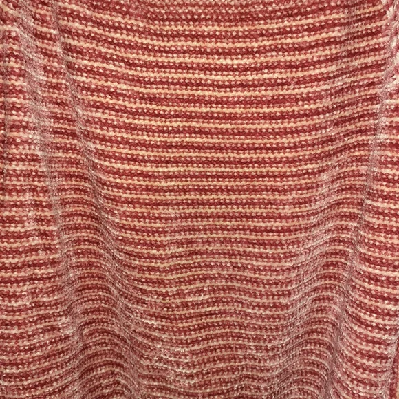 Woman Within Chenille Sweater 4X Terracotta and Cream 3/4 Sleeve Worn Once EUC - Picture 2 of 4